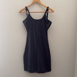 Spanx Luxe Black Bodysuit Slip Dress‎